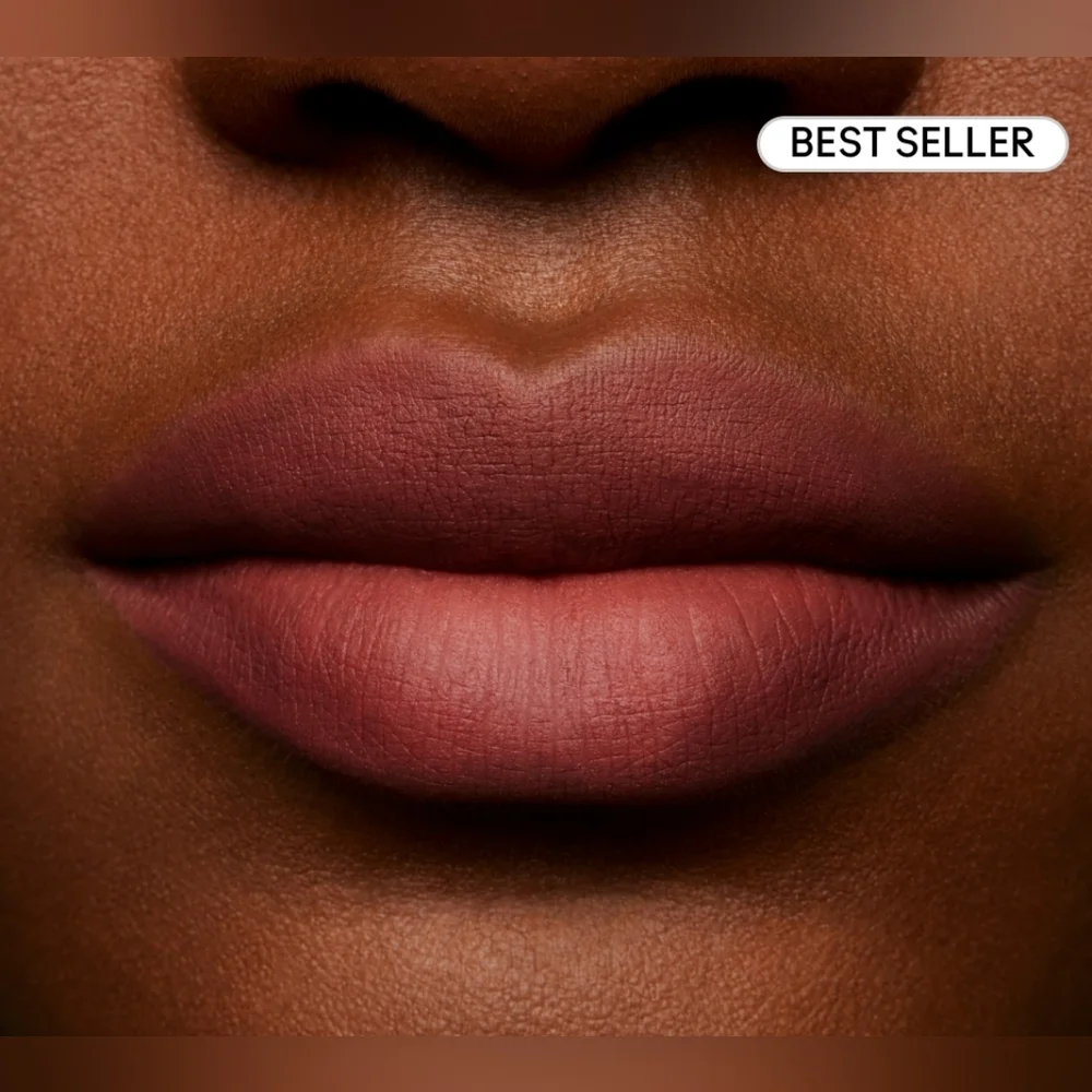 Over The Taupe | Powder Kiss Liquid Lipstick | Mac Cosmetics | Brand New